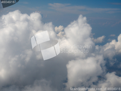 Image of blue sky with clouds background