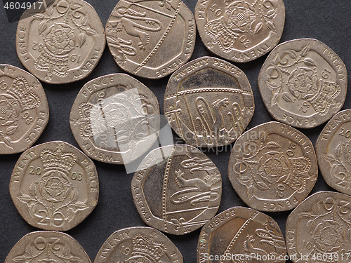 Image of 20 pence coin, United Kingdom