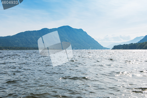 Image of Teletskoye lake in Altai mountains