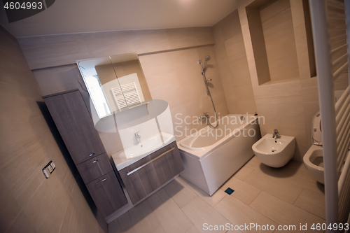 Image of stylish bathroom interior