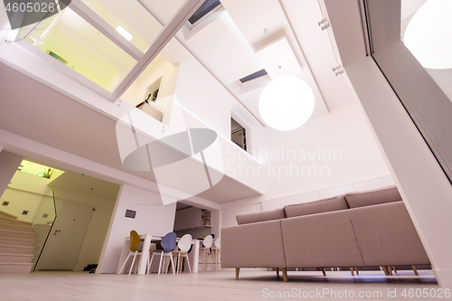 Image of interior of a two level apartment