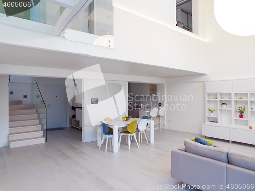 Image of interior of a two level apartment