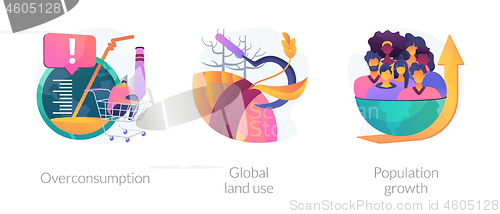 Image of Resource consumption vector concept metaphors