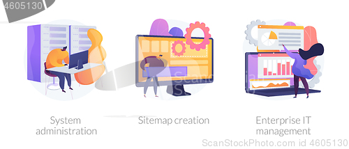 Image of Web administration vector concept metaphors