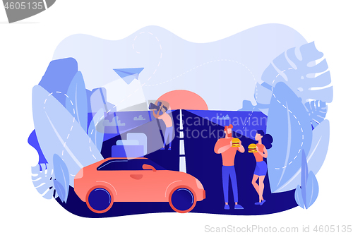 Image of Road trip concept vector illustration