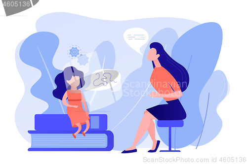 Image of Speech therapy concept vector illustration