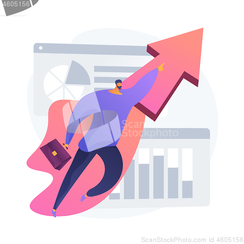 Image of Reaching goal vector concept metaphor