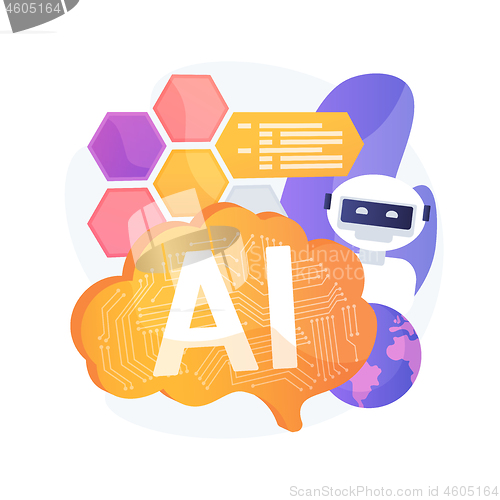 Image of AI technology vector concept metaphor