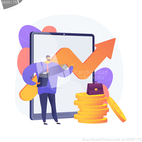 Image of Business growth vector concept metaphor