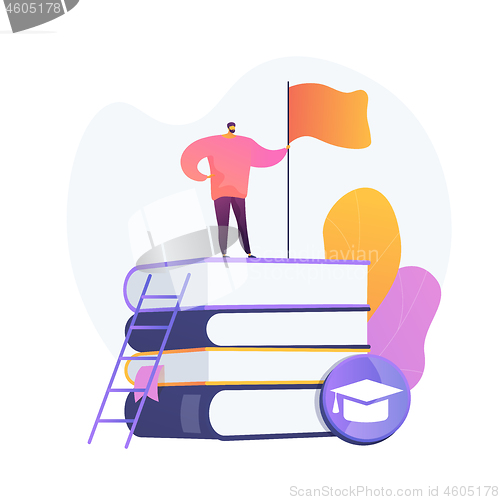 Image of Self education vector concept metaphor