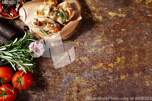 Image of fried chicken meat