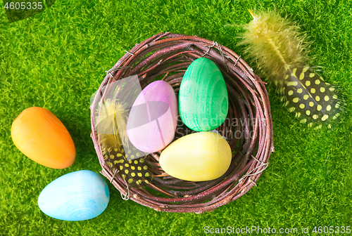 Image of decorative painted Easter eggs