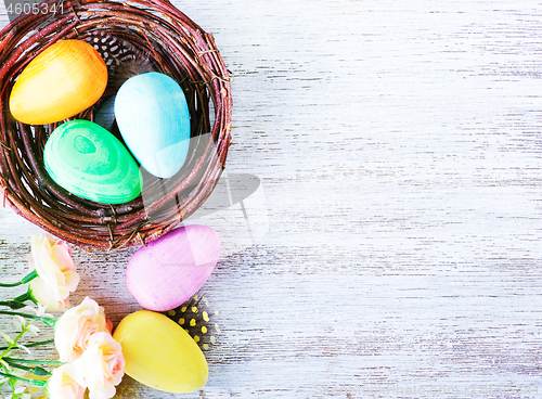 Image of decorative painted Easter eggs