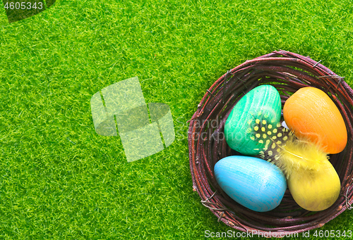 Image of decorative painted Easter eggs