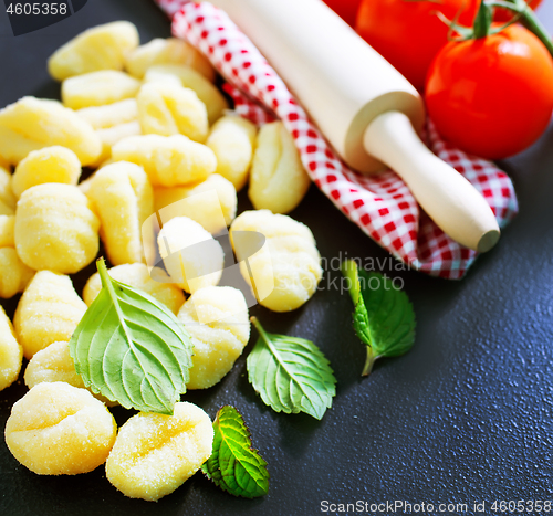 Image of raw potato gnocchi