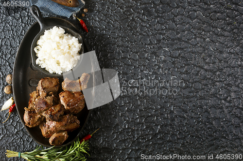 Image of fried liver