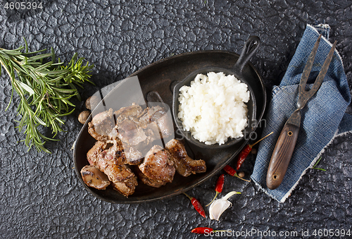 Image of fried liver