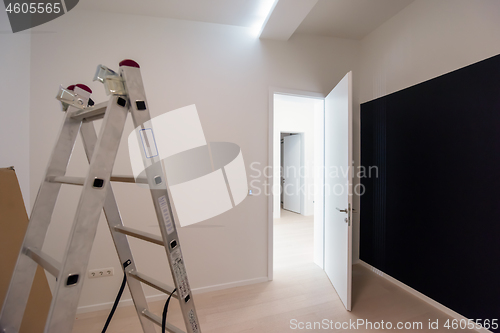 Image of ladder in Interior of apartment