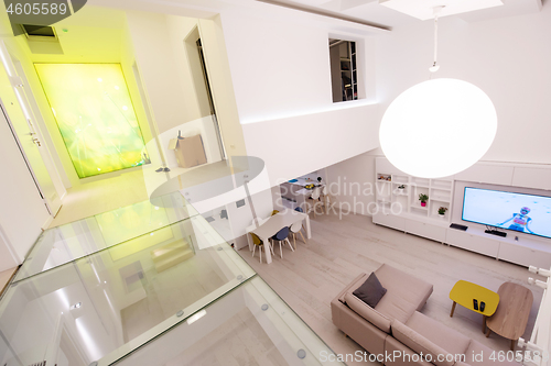 Image of interior of a two level apartment