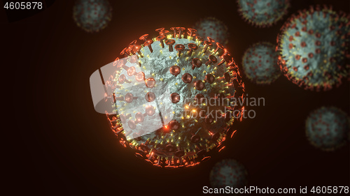 Image of corona virus sars symbol 