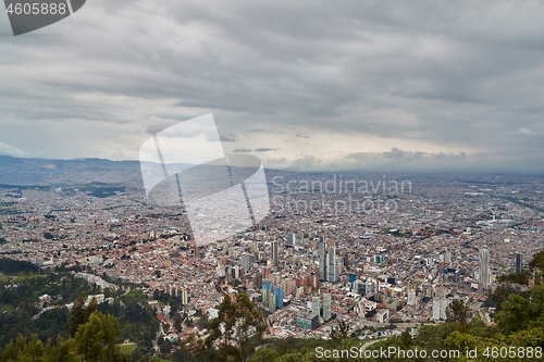 Image of Bogota, Colombia cloudy day