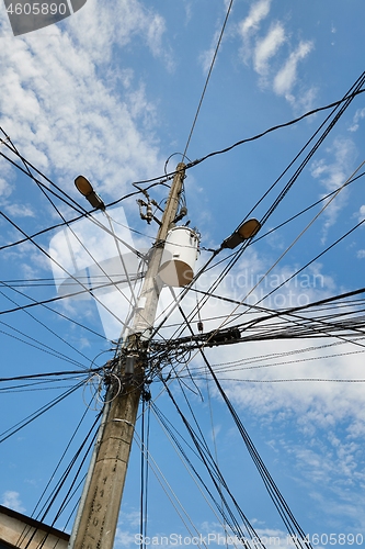 Image of Electric line post