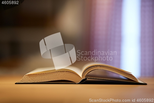 Image of Book in a table in a room