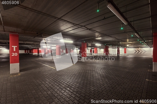 Image of Parking lot empty interior