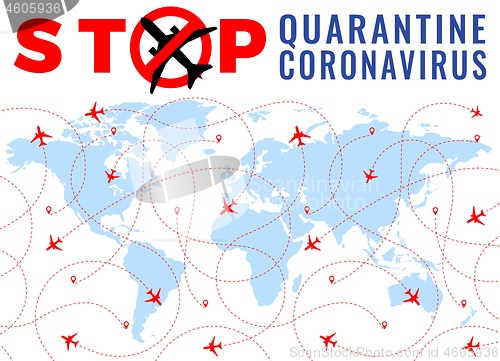 Image of Covid-19 Quarantine Coronavirus Stop Airplane