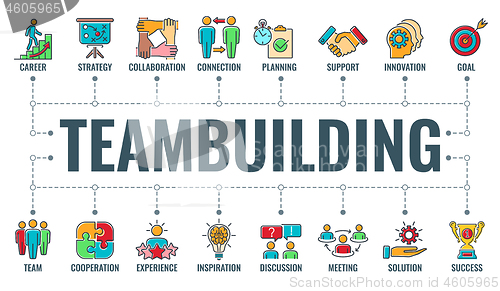 Image of Teamwork Teambuilding Typography Banner