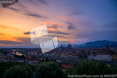 Image of Florence at the Evening, Tuscany, Italy