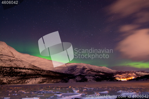 Image of Aurora Borealis, Kafjord, Alta, Norway