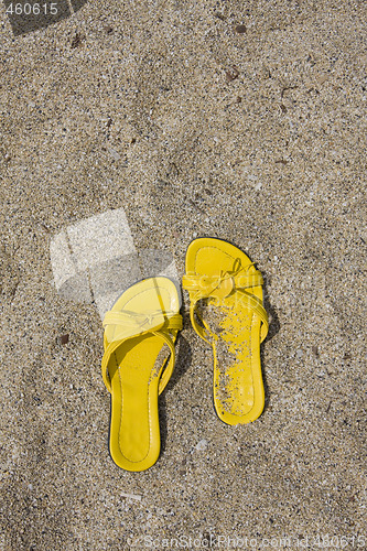 Image of Yellow Flip-Flops