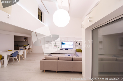 Image of interior of a two level apartment