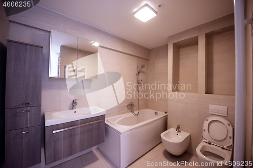 Image of stylish bathroom interior