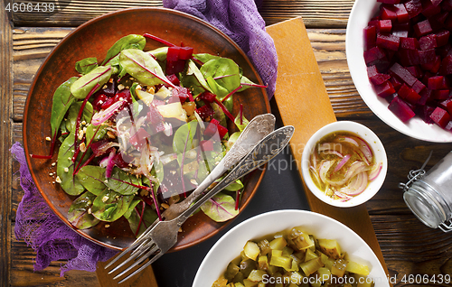 Image of salad with beet