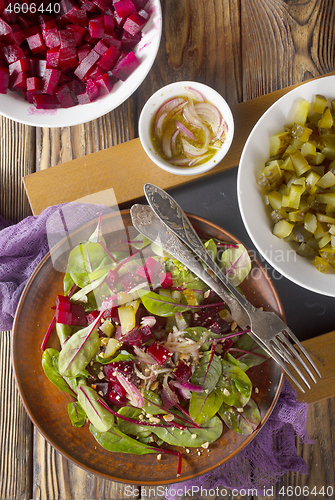 Image of salad with beet