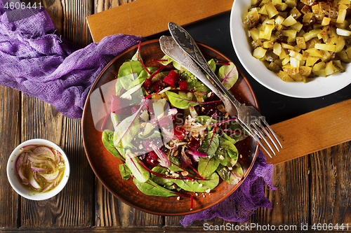 Image of salad with beet