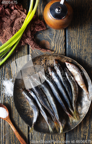 Image of  raw smelt fish