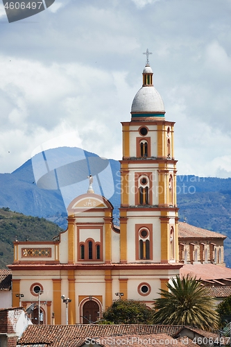 Image of Church in a small Colombian town