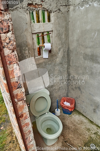 Image of Toilet in the backyard