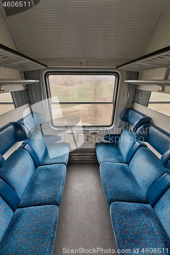 Image of Passenger Train Interior Empty