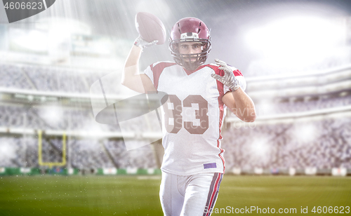 Image of american football player throwing ball