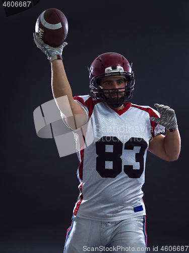 Image of american football player throwing ball