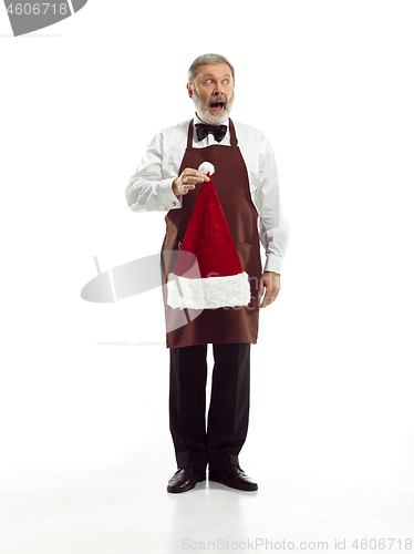 Image of Senior waiter at studio