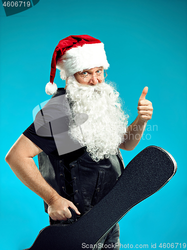 Image of Portrait of Man in Santa Claus Costume