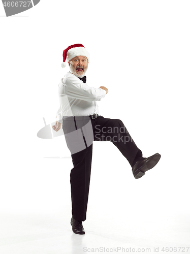 Image of Portrait of Man in Santa Claus Costume