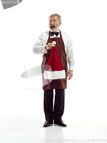 Image of Senior waiter at studio