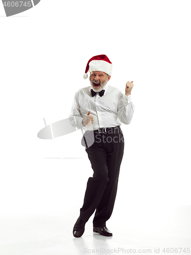 Image of Portrait of Man in Santa Claus Costume