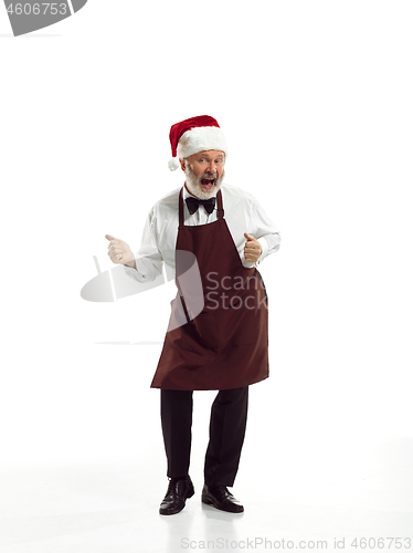 Image of Portrait of Man in Santa Claus Costume